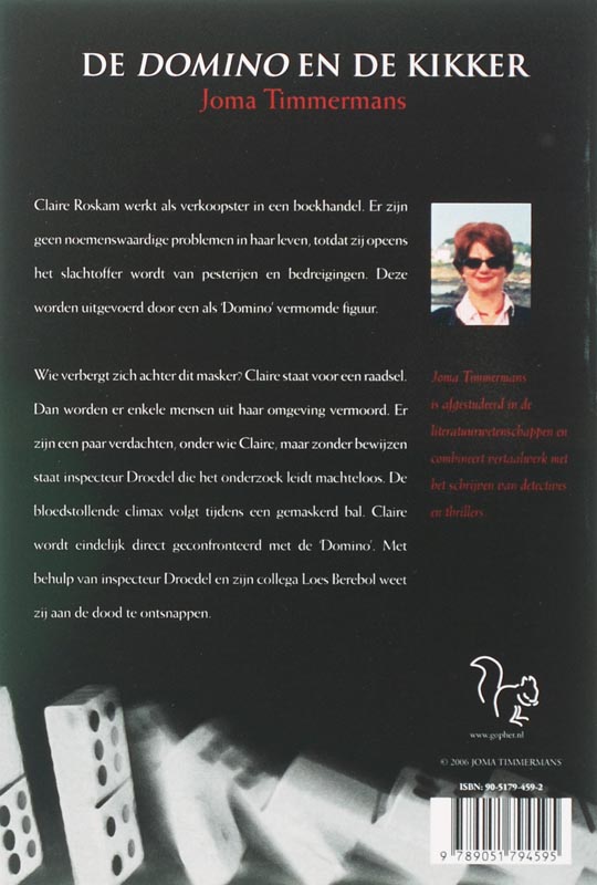 Achterkant van De domino en de kikker