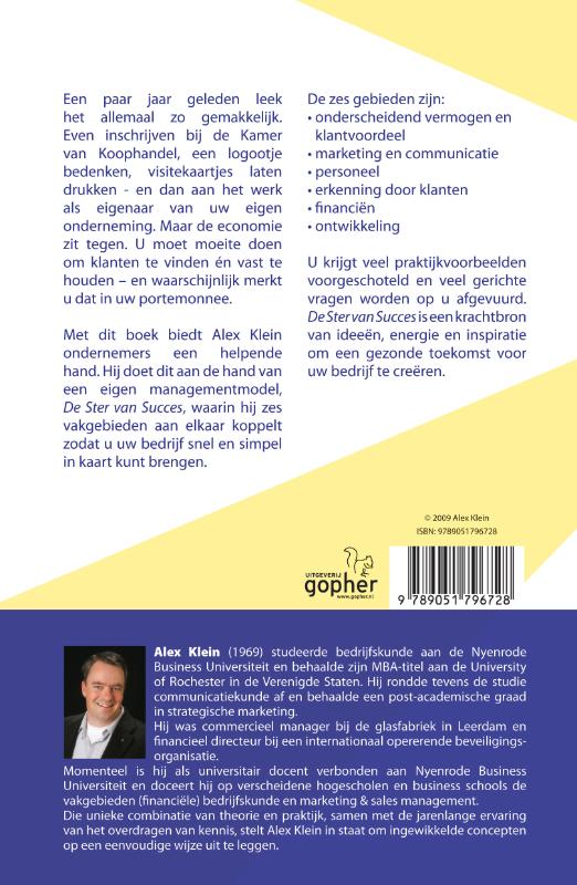 Achterkant van De Ster van Succes