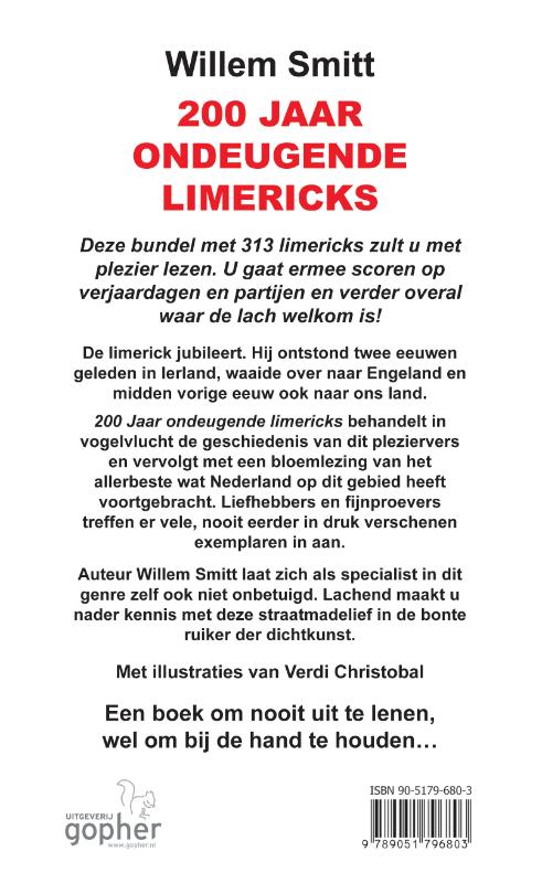 Achterkant van 200 jaar Ondeugende limericks