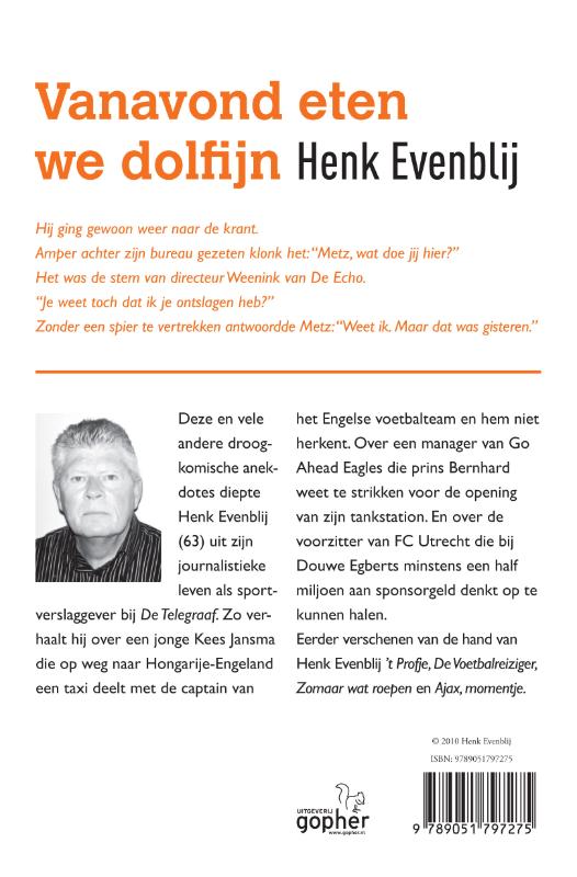 Achterkant van Vanavond eten we dolfijn