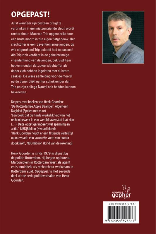Achterkant van Opgepast!
