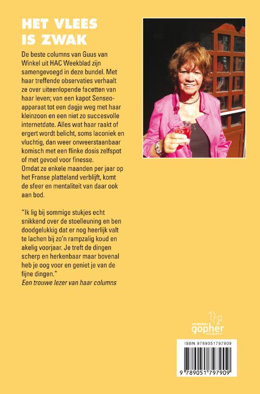 Achterkant van Het vlees is zwak