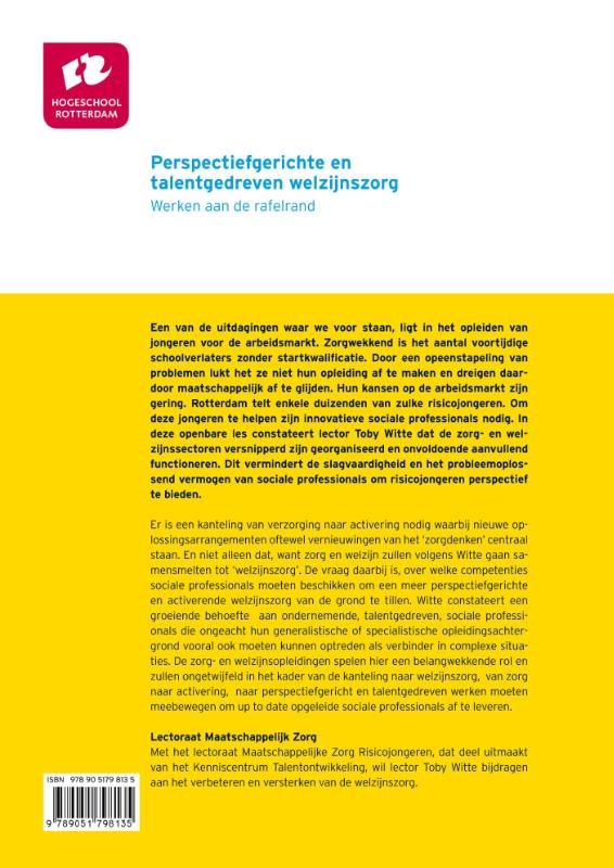 Achterkant van Perspectiefgerichte en talentgedreven welzijnszorg
