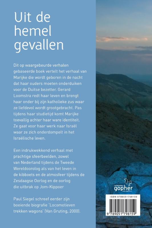 Achterkant van Uit de hemel gevallen