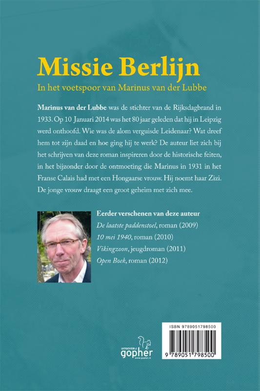 Achterkant van Missie Berlijn