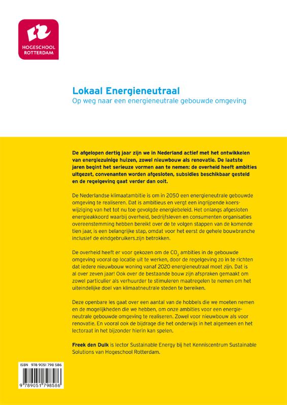 Achterkant van Lokaal energieneutraal