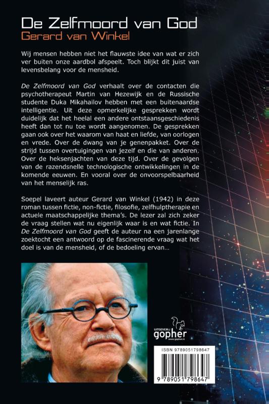 Achterkant van De zelfmoord van God