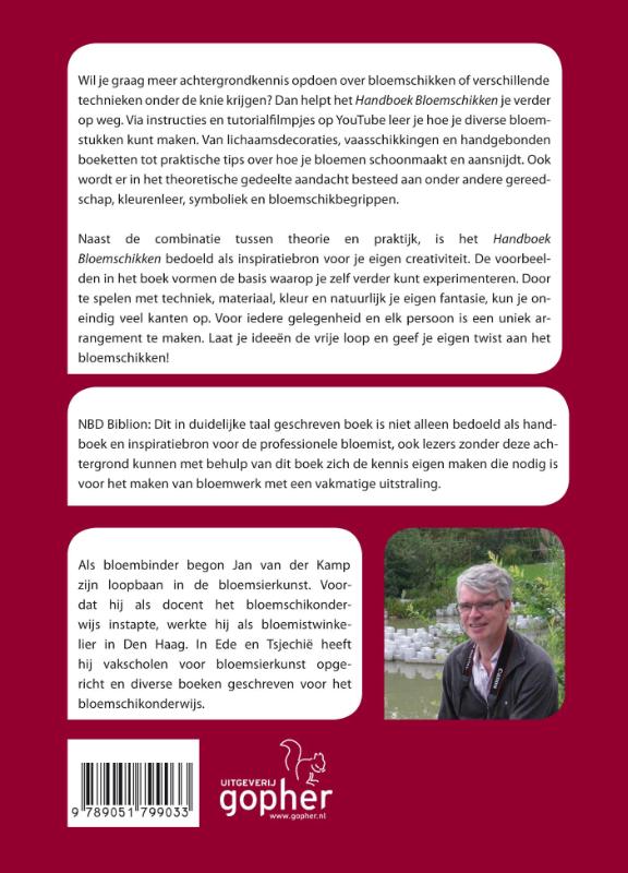 Achterkant van Handboek bloemschikken