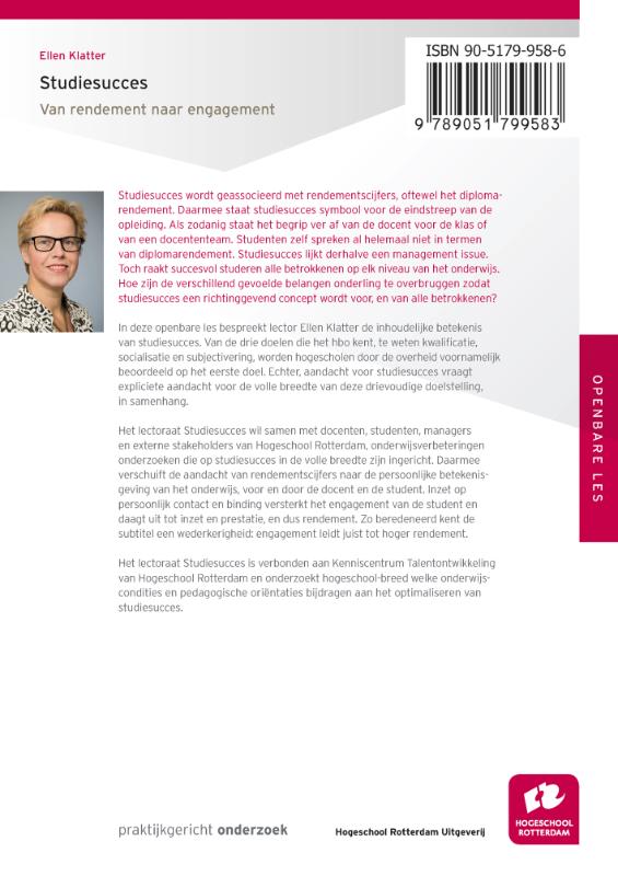 Achterkant van Studiesucces