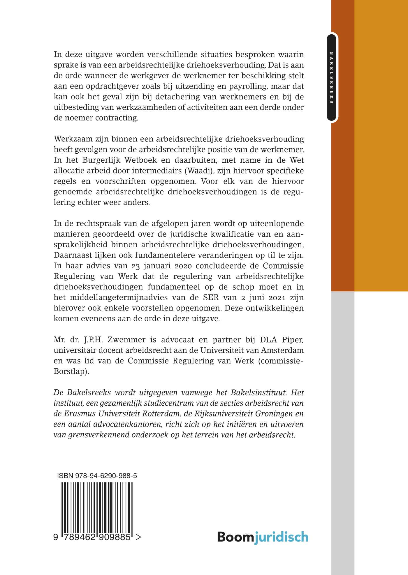 Achterkant van Arbeidsrechtelijke driehoeksverhoudingen
