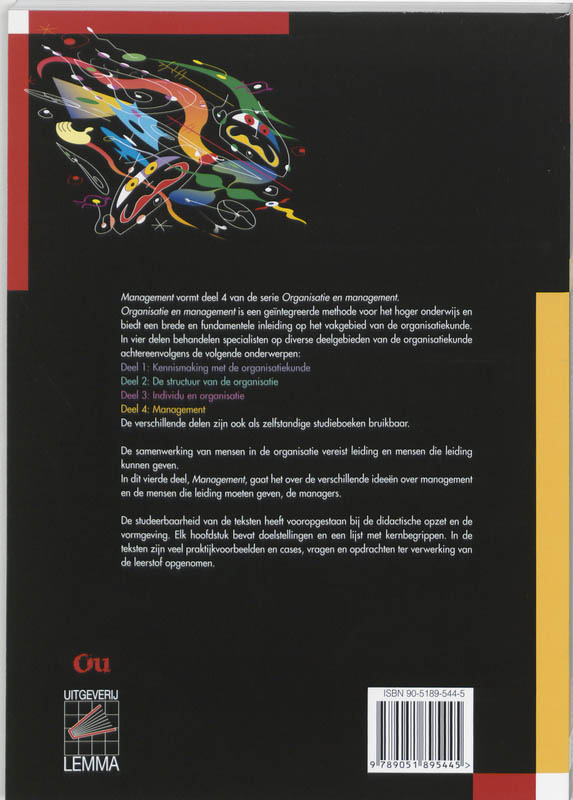 Achterkant van 4 Management