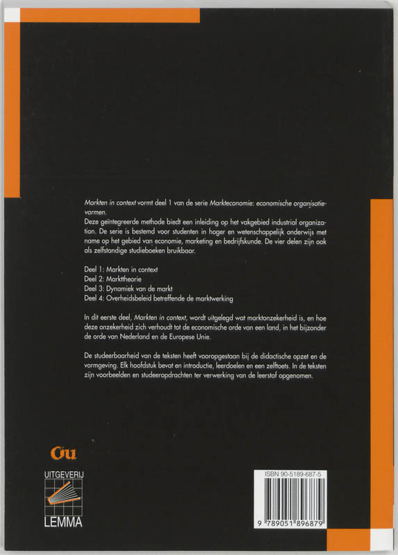 Achterkant van 1 Markten in context