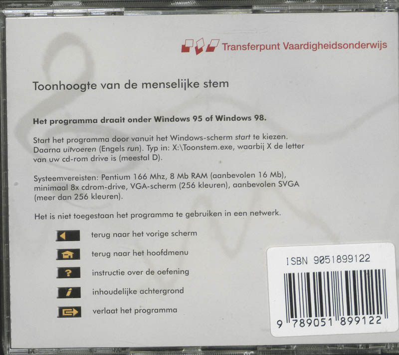 Achterkant van Toonhoogte van de menselijke stem