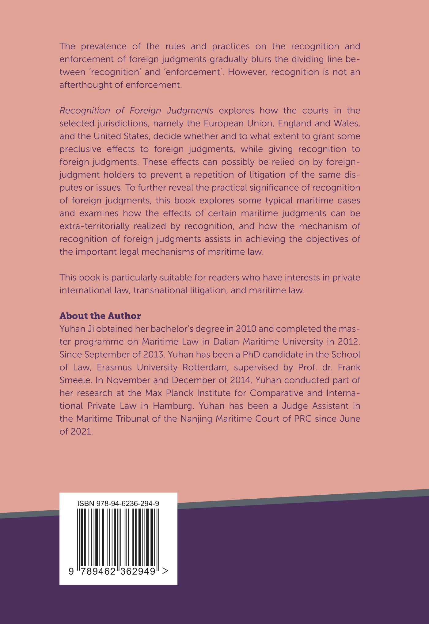 Achterkant van Recognition of Foreign Judgments