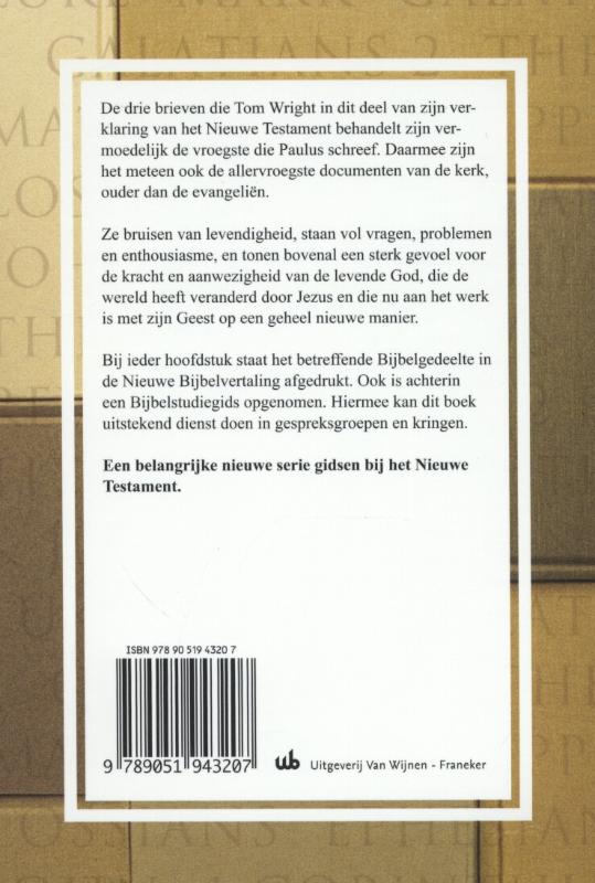 Achterkant van Galaten en tessalonicenzen