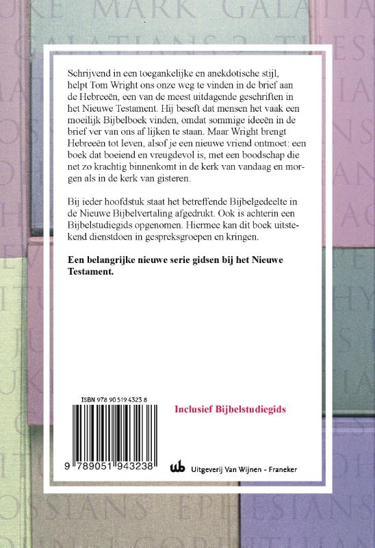 Achterkant van Hebreeën voor iedereen