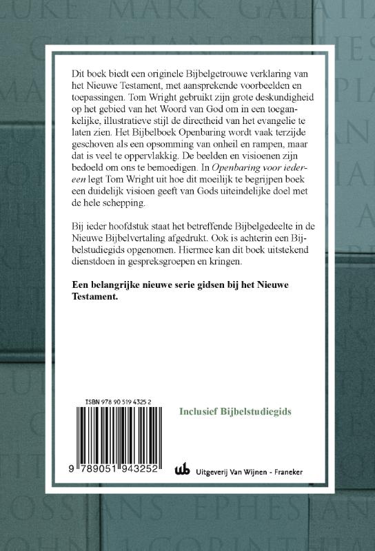 Achterkant van Openbaring voor iedereen