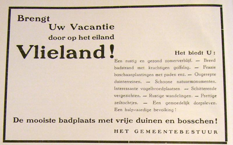 Achterkant van Vlieland