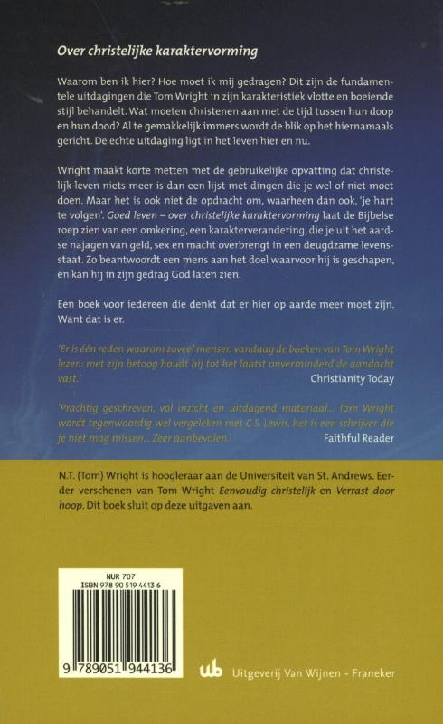 Achterkant van Goed leven