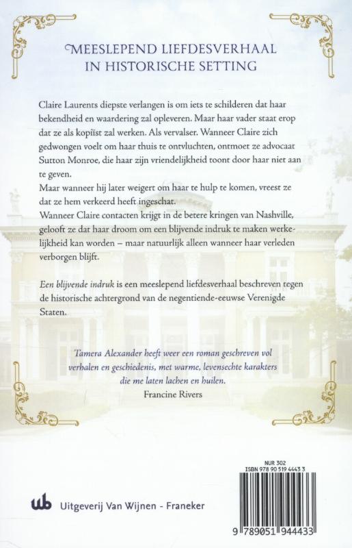 Achterkant van Een blijvende indruk