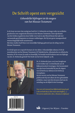 Achterkant van De schrift opent een vergezicht