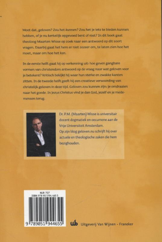 Achterkant van Zo zou je kunnen geloven