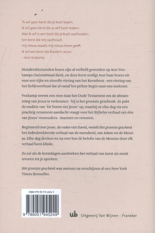 Achterkant van Het grootste geschenk