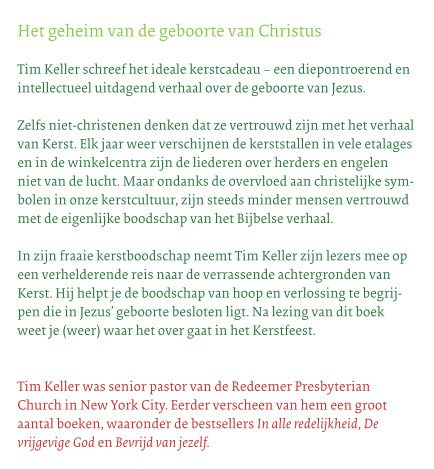Achterkant van Kerstboodschap