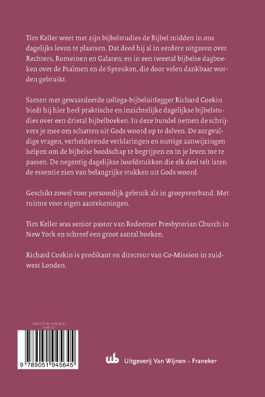 Achterkant van Schatgraven in de Bijbel