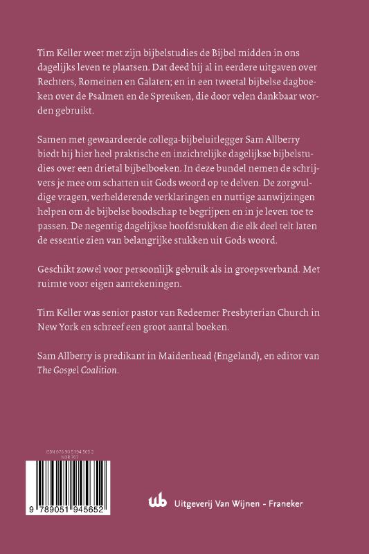 Achterkant van Schatgraven in de Bijbel