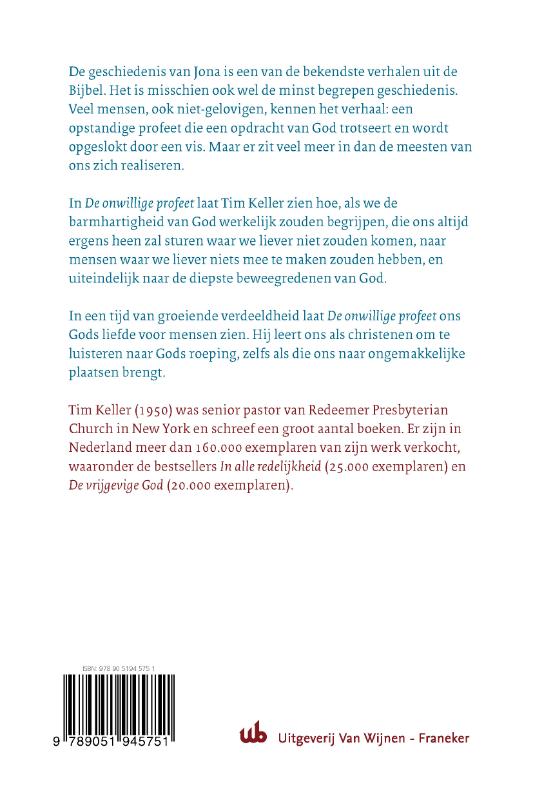 Achterkant van De onwillige profeet