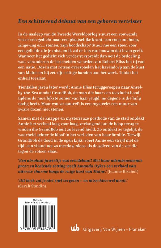 Achterkant van Op golven van hoop