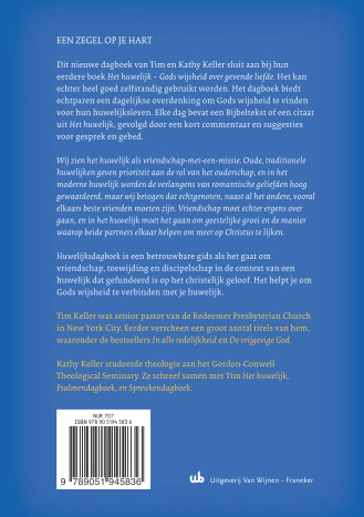 Achterkant van Huwelijksdagboek