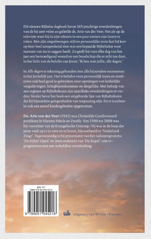 Achterkant van Alle dagen