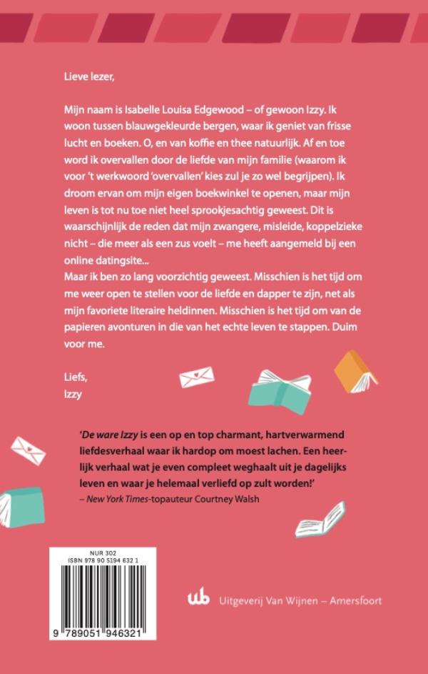 Achterkant van De ware Izzy