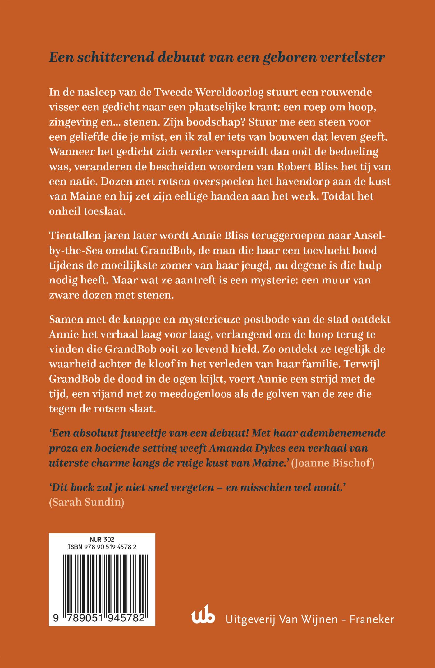 Achterkant van Op golven van hoop