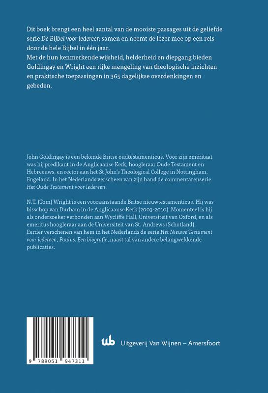 Achterkant van Dagelijkse overdenkingen