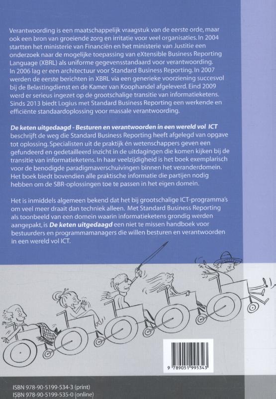 Achterkant van De keten uitgedaagd