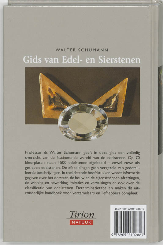 Achterkant van Gids van edel- en sierstenen
