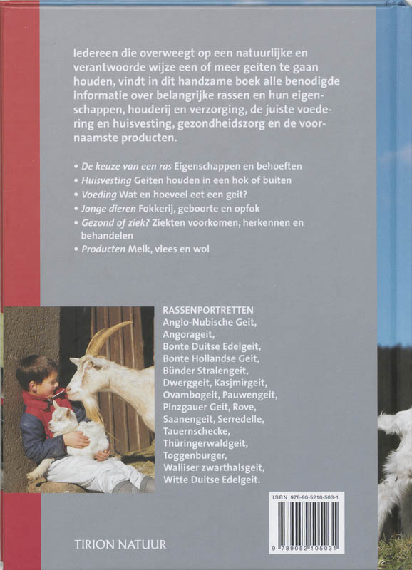 Achterkant van Geiten houden
