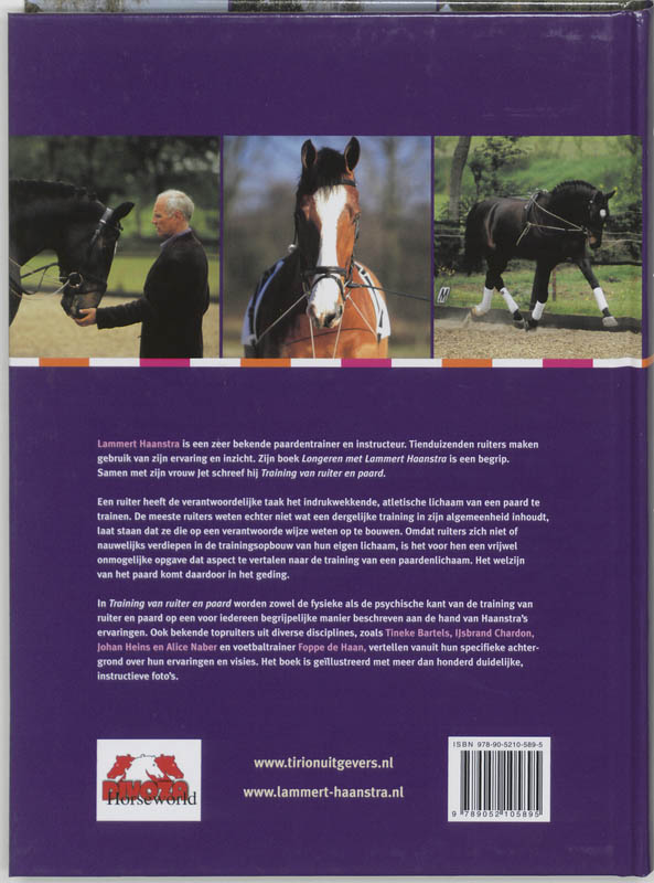Achterkant van Training van ruiter en paard