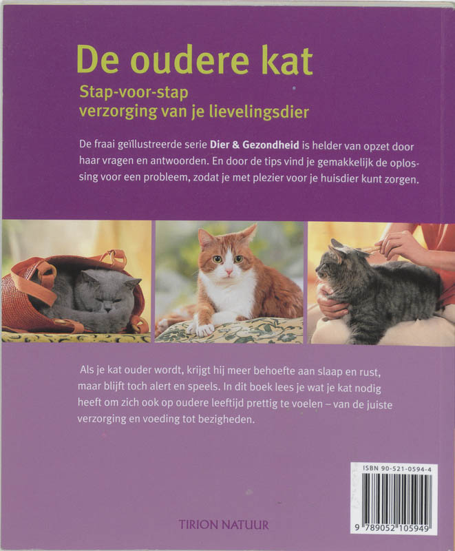 Achterkant van De oudere kat