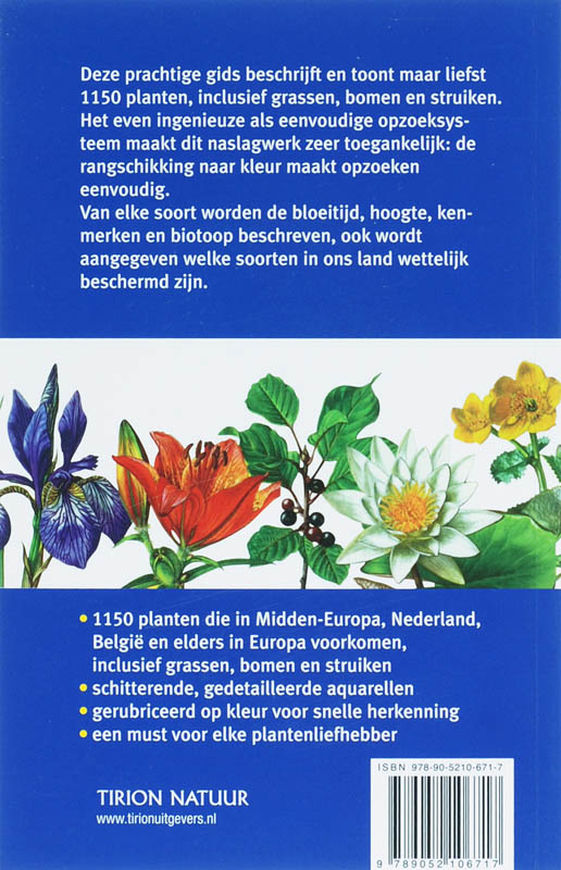 Achterkant van Nieuwe plantengids voor onderweg