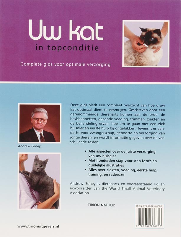 Achterkant van Uw kat in topconditie