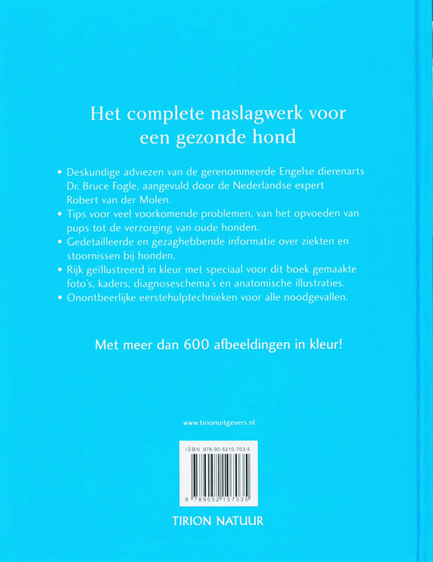 Achterkant van Medisch handboek honden