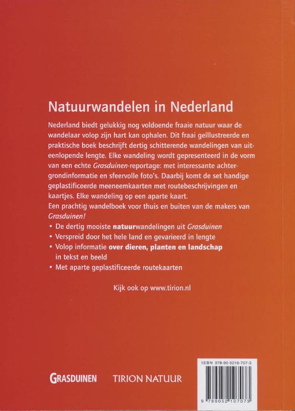 Achterkant van Natuurwandelen in Nederland