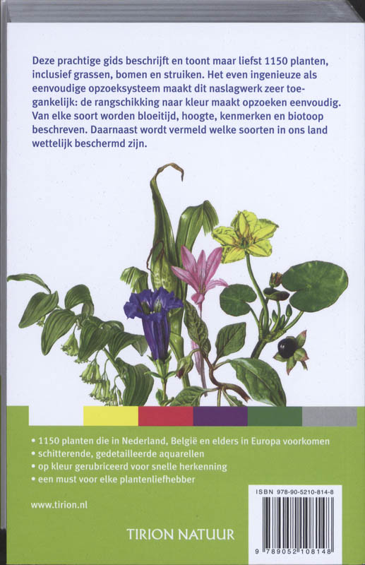 Achterkant van Nieuwe plantengids voor onderweg
