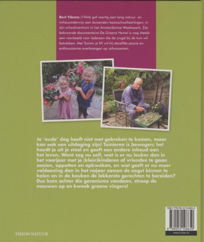 Achterkant van Tuinier je fit