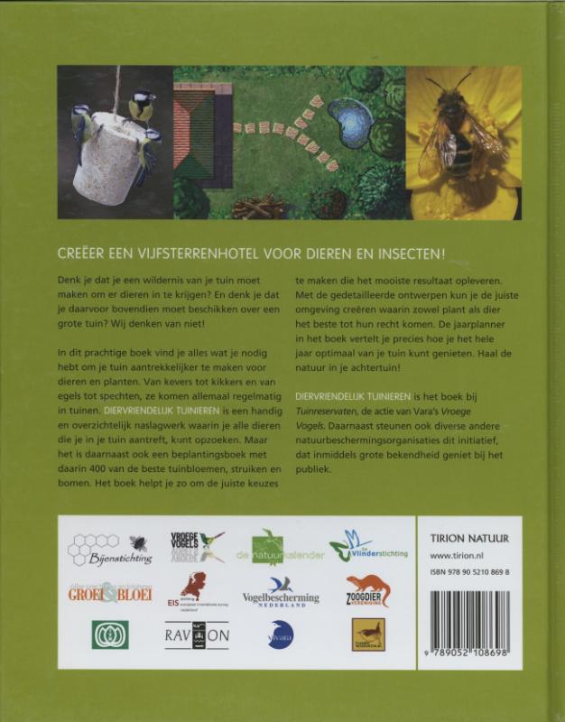 Achterkant van Diervriendelijk tuinieren