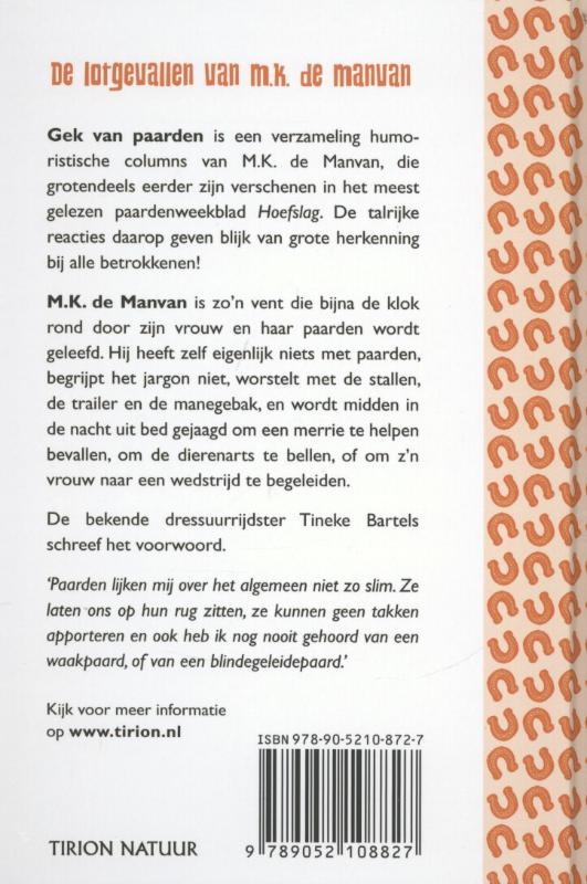 Achterkant van Gek van paarden